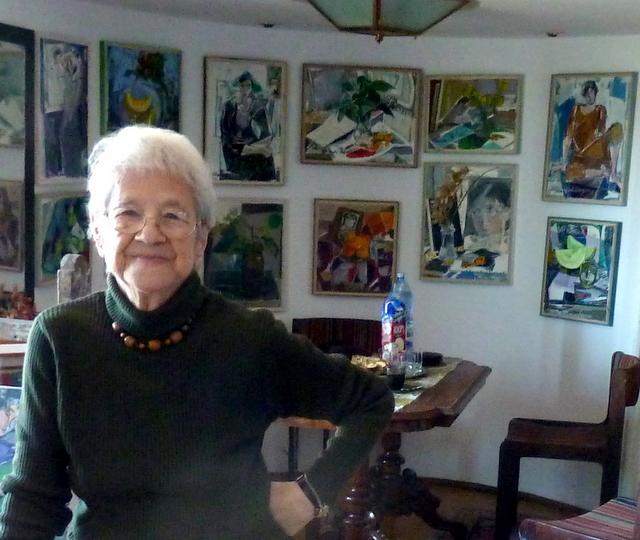 Alma Redlinger in 22 aprilie 2012 la noul atelier din Dorobanti